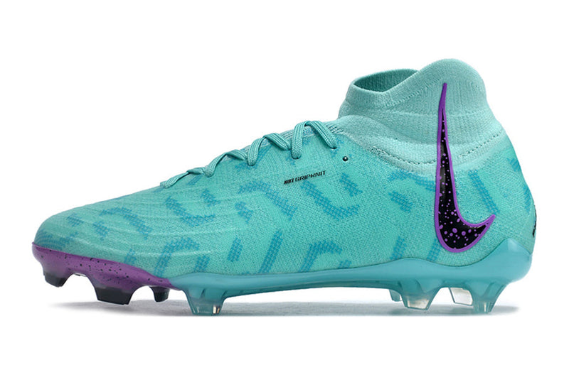 Chuteira Campo Nike Phantom Luna Elite FG Azul e Roxa "Peak Ready Pack"