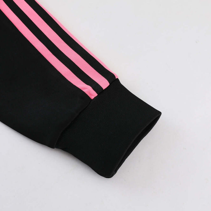 Conjunto de Frio Adidas Sportswear Preto, Azul e Rosa