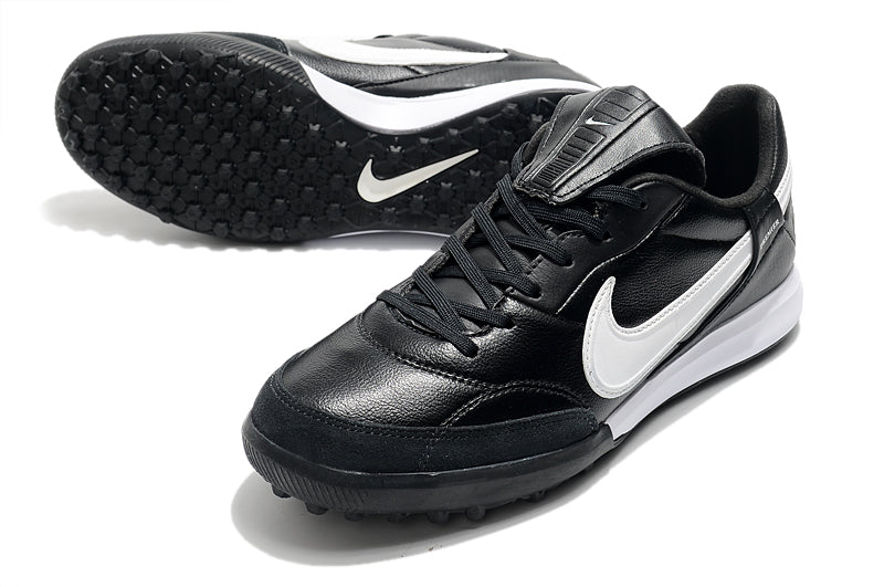 Chuteira Society Nike Premier 3 TF Preta e Branca