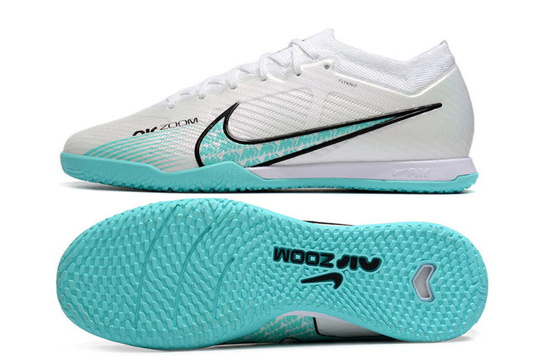 Chuteira Futsal Nike Mercurial Vapor 15 Elite IC Branca e Azul