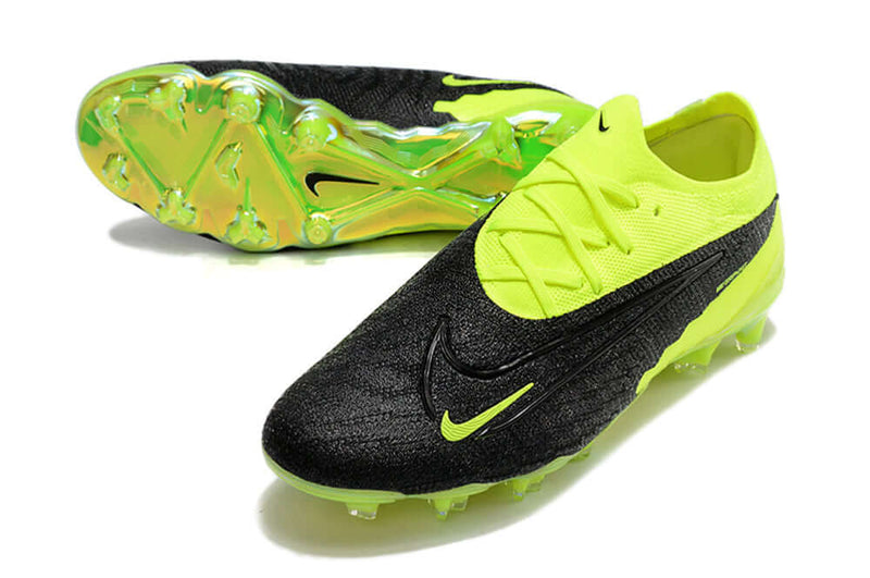 Chuteira Campo Nike Phantom GX DF Elite FG Preta e Verde