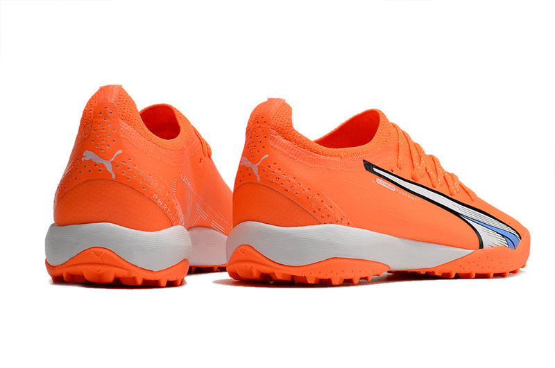 Chuteira Society Puma Ultra Ultimate 1.4 TF Laranja "Supercharge Pack"