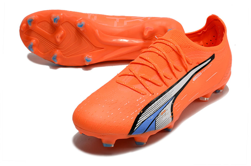 Chuteira Campo Puma Ultra Ultimate 1.4 FG Laranja "Supercharge Pack"