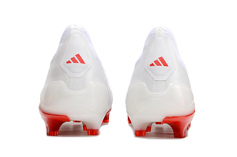 Chuteira Campo Adidas Predator LL Elite FG Branca e Vermelha "Arnold Pack"