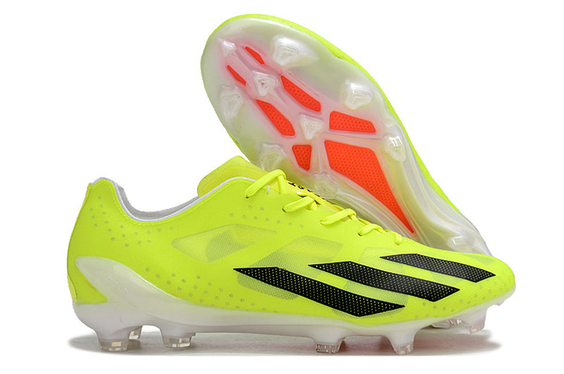 Chuteira Campo Adidas X Crazyfast+ FG Verde "Solar Energy"