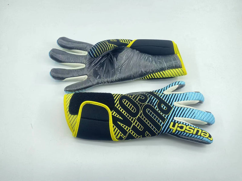 Luva de Goleiro Reusch Pure Contact Azul e Amarelo