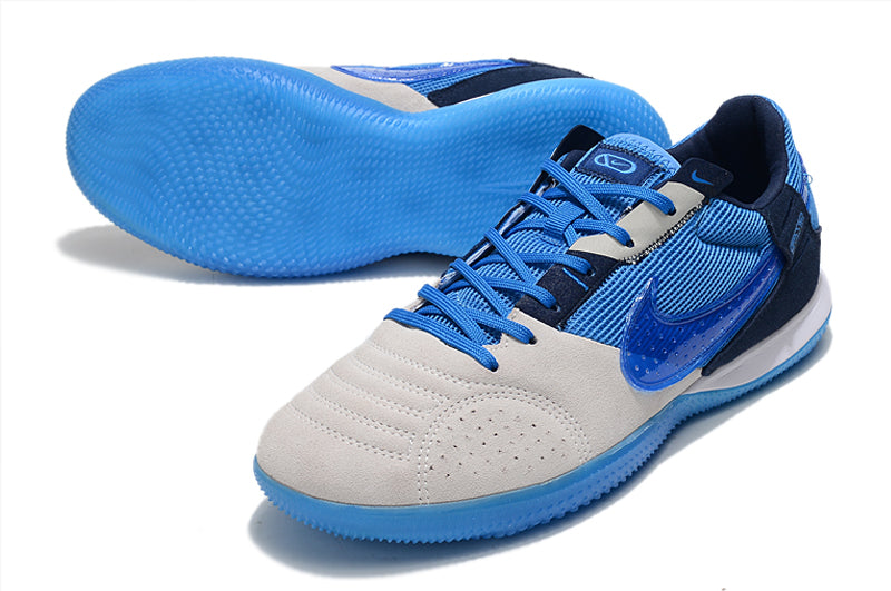 Chuteira Futsal Nike StreetGato IC Cinza e Azul