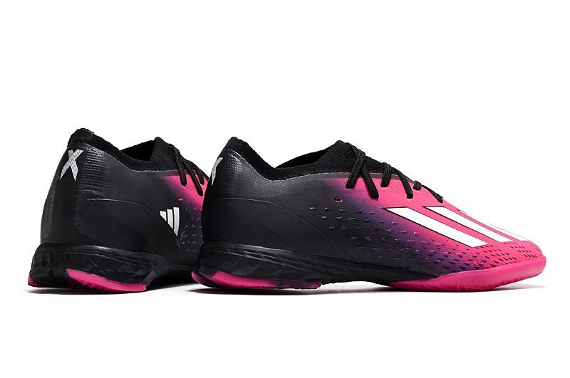 Chuteira Futsal Adidas X Speedportal.1 IC Rosa e Preto "Own You Football Pack"