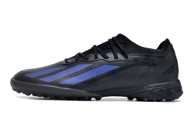 Chuteira Society Adidas X Crazyfast.1 TF Preta "Nightstrike Pack"