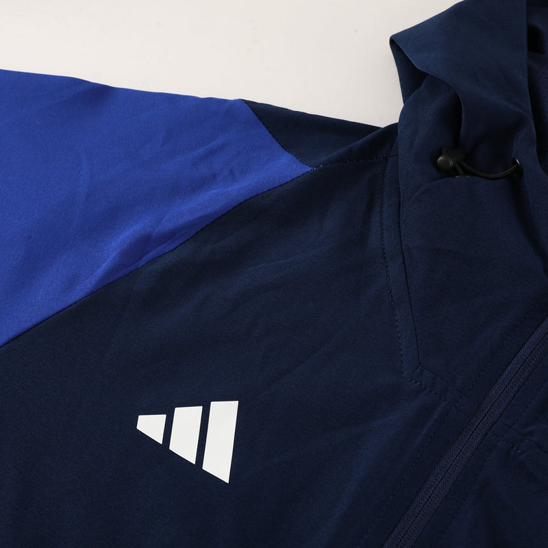 Conjunto de Moletom Adidas Sportswear com Touca Azul