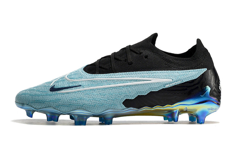 Chuteira Campo Nike Phantom GX Elite FG Preta e Azul