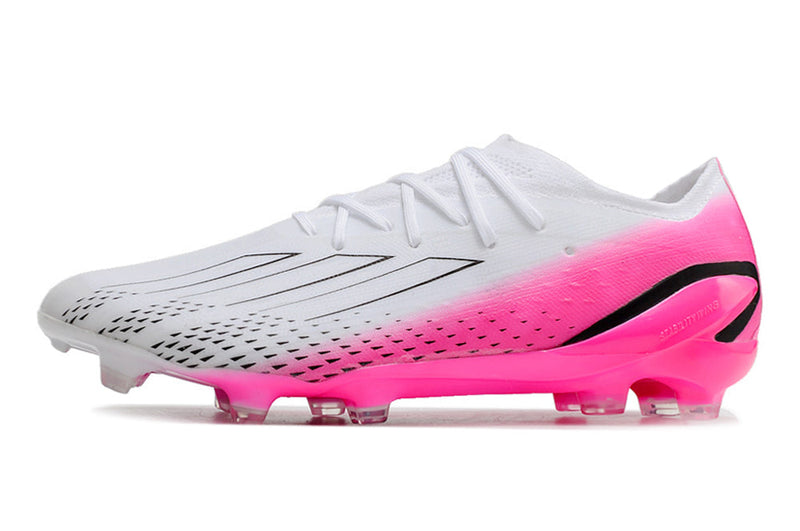 Chuteira Campo Adidas X Speedportal.1 FG Branca e Rosa