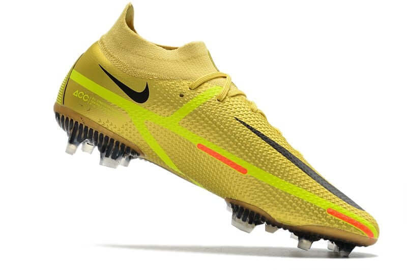 Chuteira Campo Nike Phantom GT2 DF Elite FG Dourada