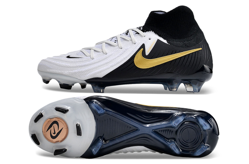 Chuteira Campo Nike Phantom Luna 2 Elite FG Preta e Branca "Mad Ready Pack"