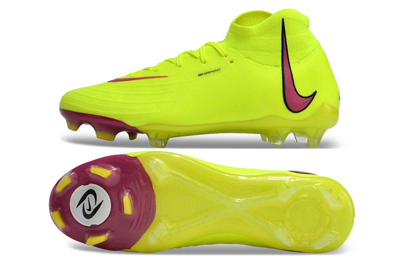 Chuteira Campo Nike Phantom Luna Elite FG Verde e Roxo