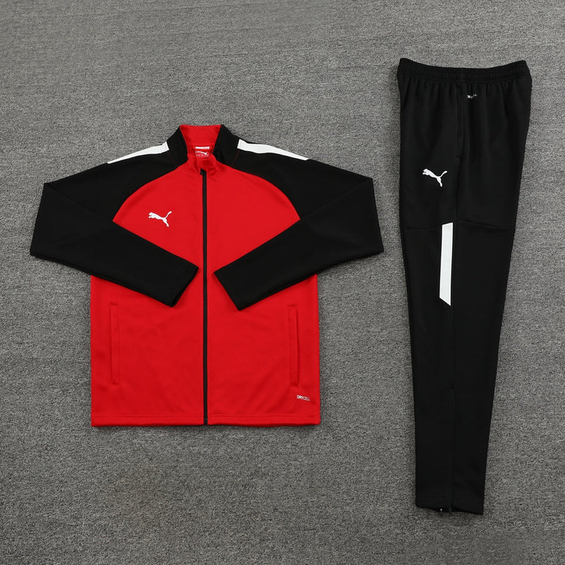 Conjunto de Frio Puma Sportswear Vermelho e Preto