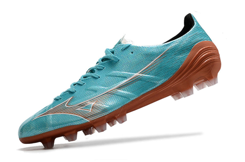 Chuteira Campo Mizuno Alpha FG Azul "Azure Blue Pack"