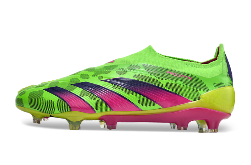 Chuteira Campo Adidas Predator LL Elite FG Verde e Rosa