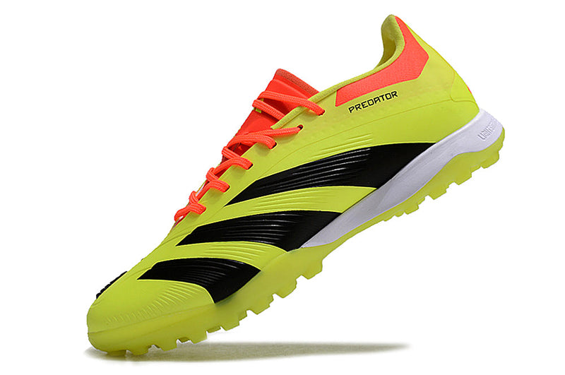 Chuteira Society Adidas Predator Elite TF Amarela, Preta e Vermelha "Energy Solar Pack"