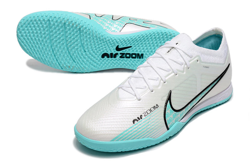 Chuteira Futsal Nike Mercurial Vapor 15 Elite IC Branca e Azul