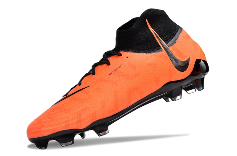 Chuteira Campo Nike Phantom Luna Elite FG Laranja e Preta