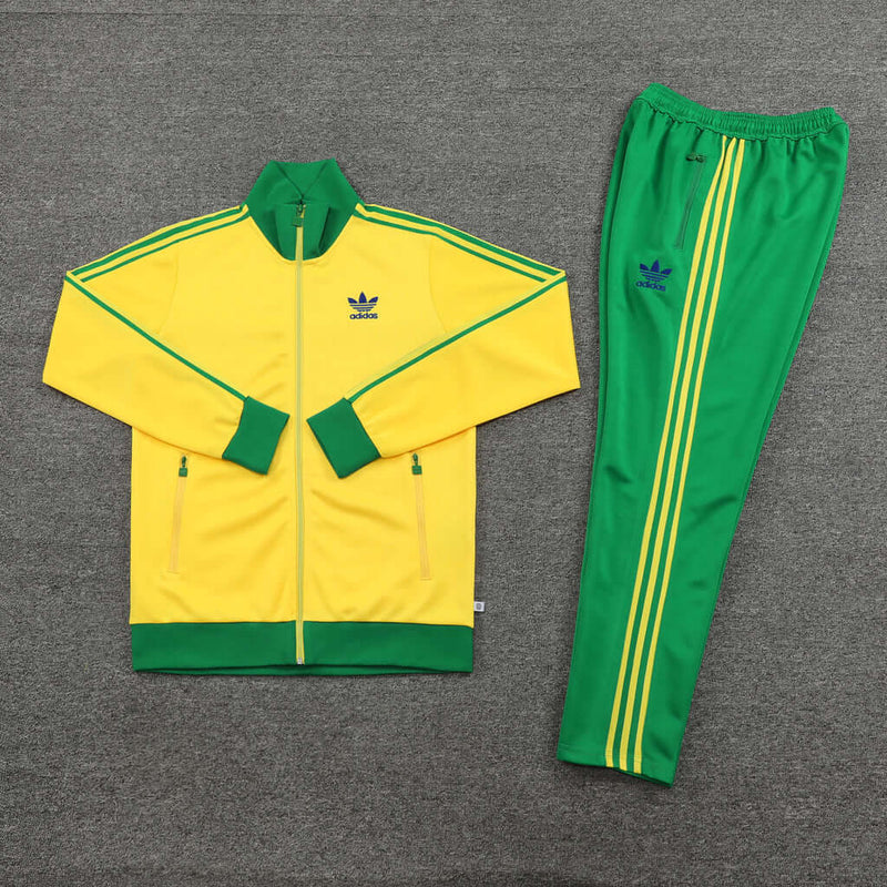 Conjunto de Frio Adidas Sportswear Amarelo e Verde