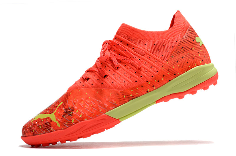 Chuteira Society Puma Future Z 1.4 TF Laranja "Fearless Pack"