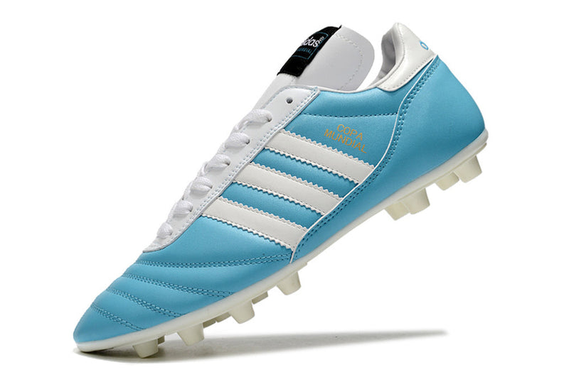 Chuteira Campo Adidas Copa Mundial FG Azul e Branco "Argentina"