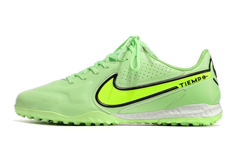 Chuteira Society Nike Tiempo Legend 9 Elite TF Verde "Luminous Pack"