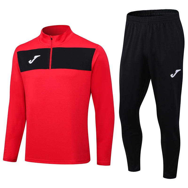 Conjunto de Frio Joma Training Vermelho e Preto