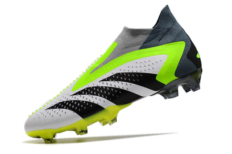 Chuteira Campo Adidas Predator Accuracy+ FG Verde e Branca "Crazyrush Pack"