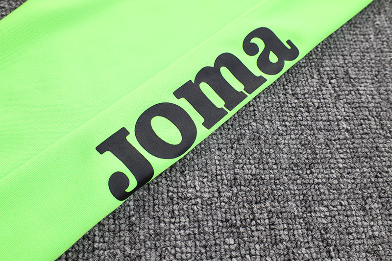 Conjunto de Frio Joma Training Preto e Verde Neon