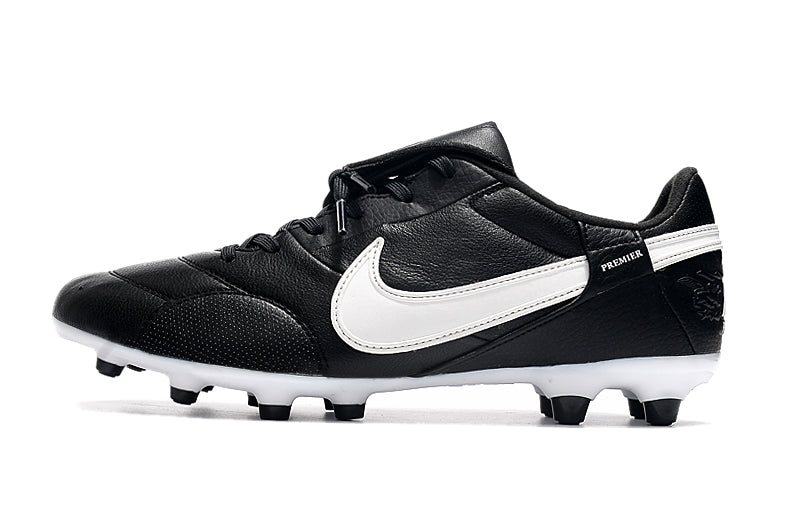 Chuteira Campo Nike Premier 3 FG Preta e Branca