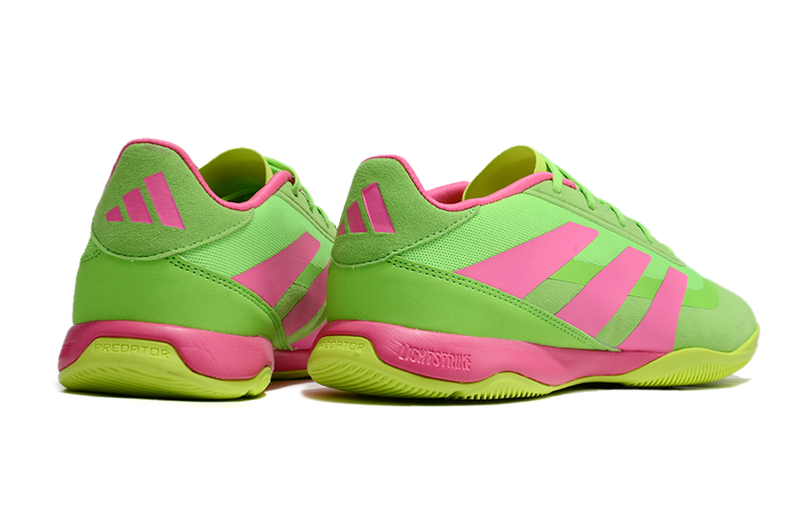 Chuteira Futsal Adidas Predator 24 Elite IC Verde e Rosa