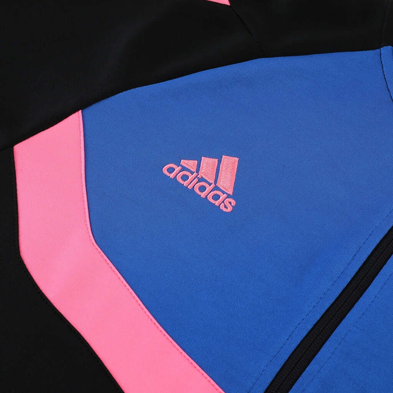 Conjunto de Frio Adidas Sportswear Preto, Azul e Rosa