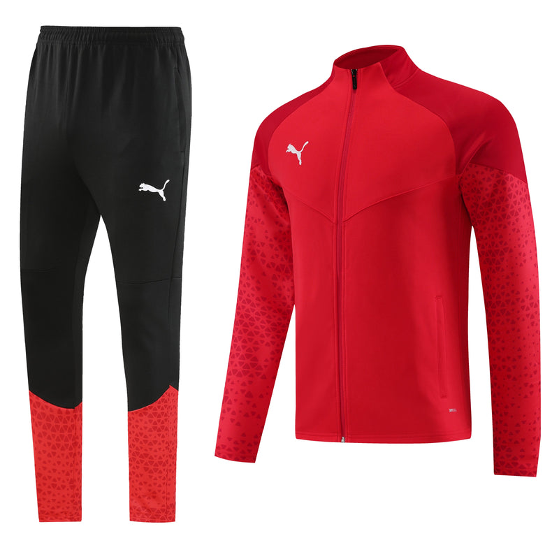 Conjunto de Frio Puma Sportswear Vermelho e Preto