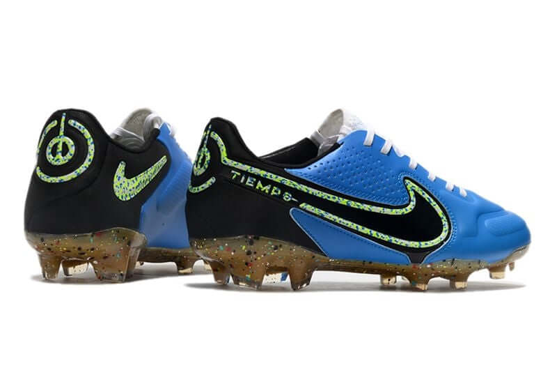 Chuteira Campo Nike Tiempo Legend 9 Elite FG Azul e Preta