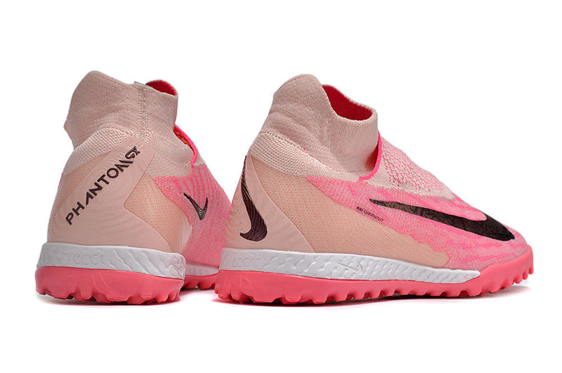 Chuteira Society Nike Phantom GX DF Elite TF Rosa