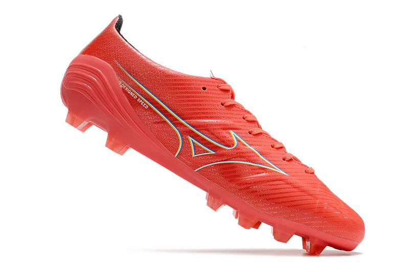 Chuteira Campo Mizuno Alpha FG Laranja "Realease Pack"