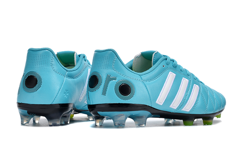 Chuteira Campo Adidas AdiPure 11 Pro FG Azul e Branca