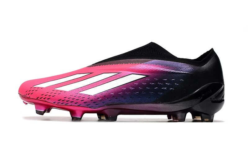 Chuteira Campo Adidas X SpeedPortal+ FG Rosa e Preto "Own You Football Pack"