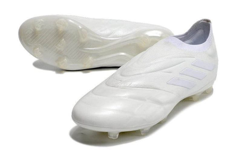 Chuteira Campo Adidas Copa Pure+ FG Branca "Pearlized Pack"