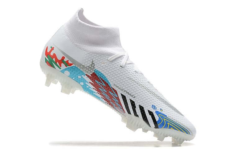 Chuteira Campo Nike Phantom GT2 DF Elite FG Branca "XX Milner"