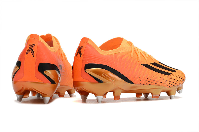 Chuteira Campo Adidas X Speedportal.1 Ponta de Aluminio Laranja "Heatspawn Pack"