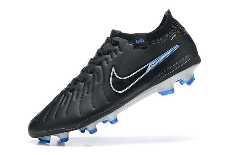 Chuteira Campo Nike Tiempo Legend 10 Elite FG "Shadow Pack" Preta e Azul