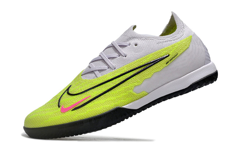 Chuteira Futsal Nike Phantom GX Elite IC Cinza e Azul "Luminous Pack"