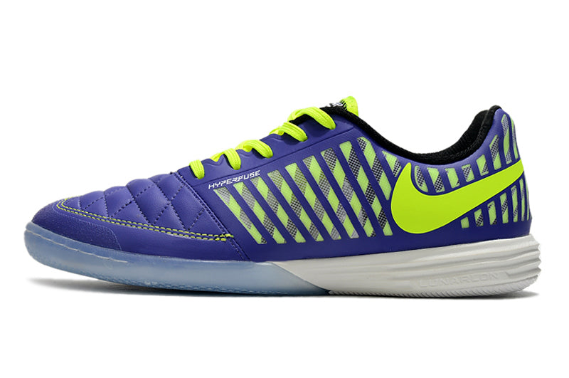 Chuteira Futsal Nike Lunar Gato II IC Roxa e Verde