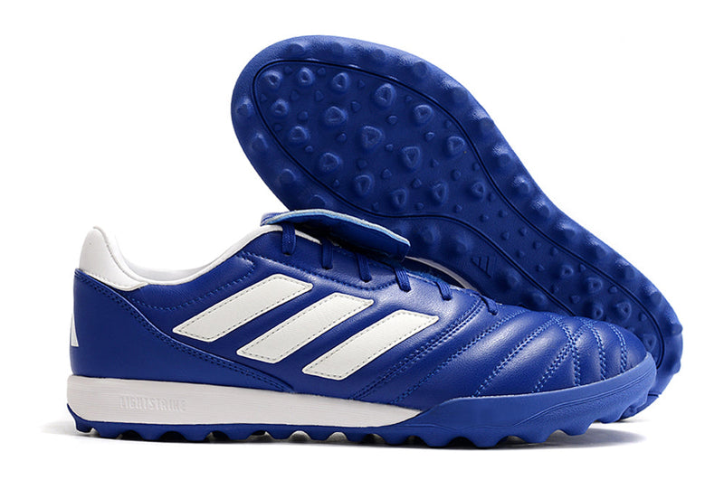 Chuteira Society Adidas Copa Gloro TF Azul e Branco