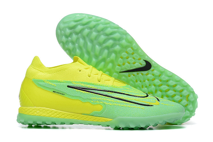 Chuteira Society Nike Phantom GX Elite TF Verde e Azul