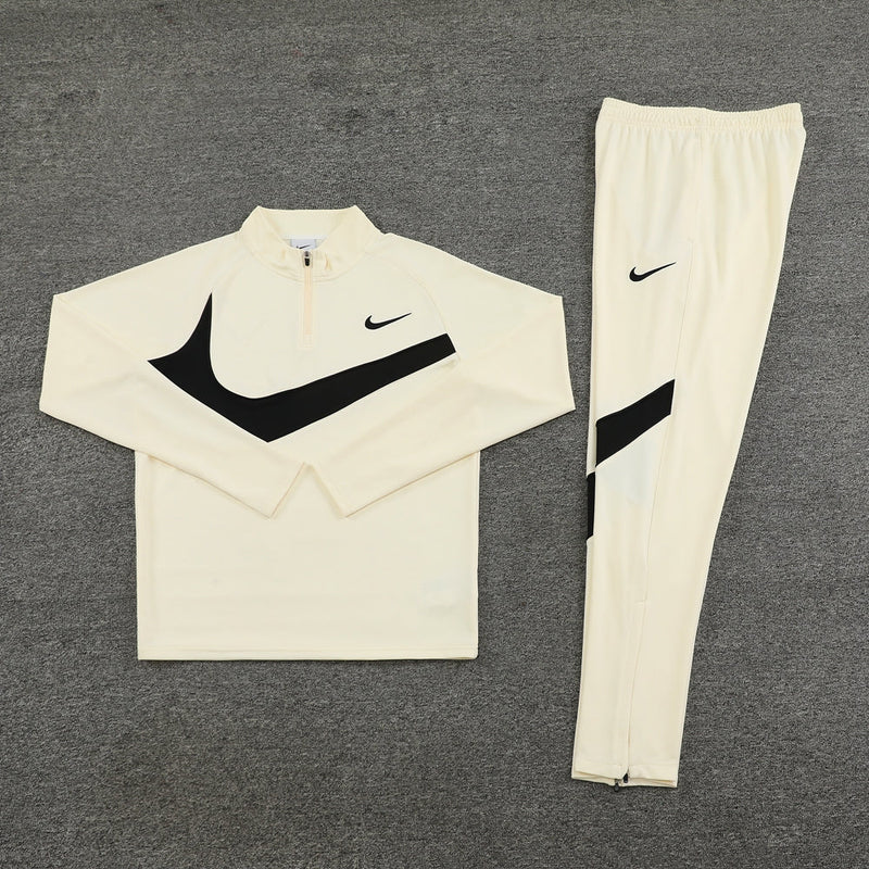 Conjunto de Frio Nike Training Bege e Preto